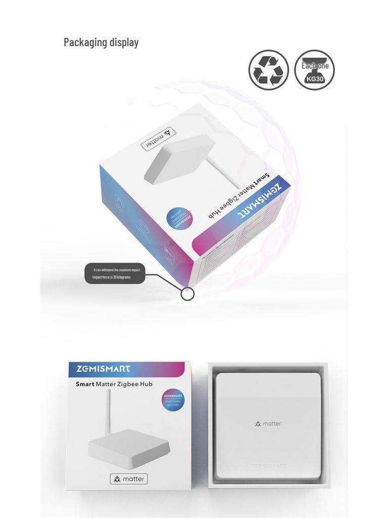 Tuya Zigbee Whole-House Smart Hub with Antenna and HomeKit Compatibility