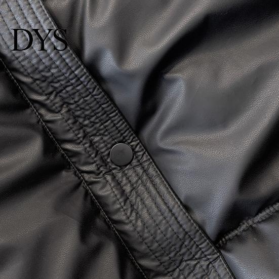 Women Daily Coat Winter Down Thickened Padded Stand Collar Pockets Single-breasted Windproof Zipper Closure Long Sleeves Heat Retention Warm