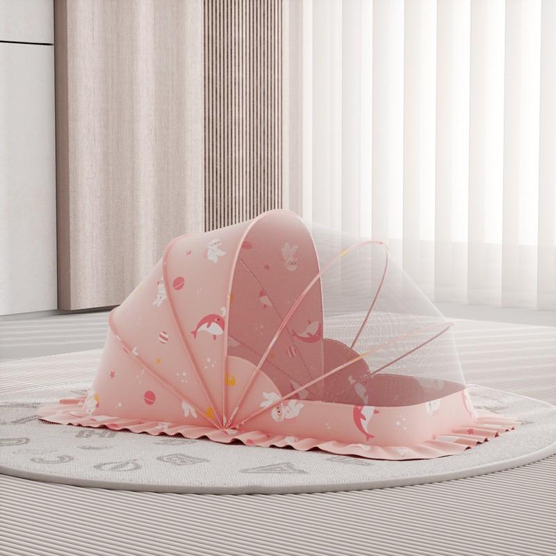 New Baby Mosquito Net Cover for Bedroom Crib, Baby Mosquito Cover, No Installation Required, Foldable Children's Mosquito Net for Home Use