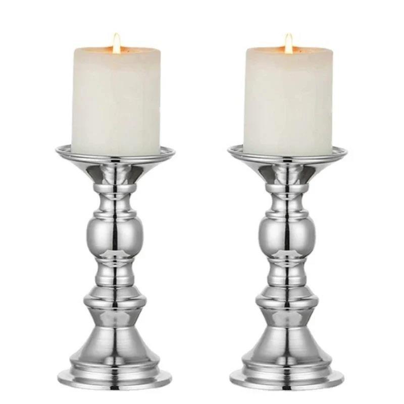 Hot salePractical Candle Holders Wedding Table Decorations Metal Stand Candlestick For Birthday Bar Party Living Room Home Decor