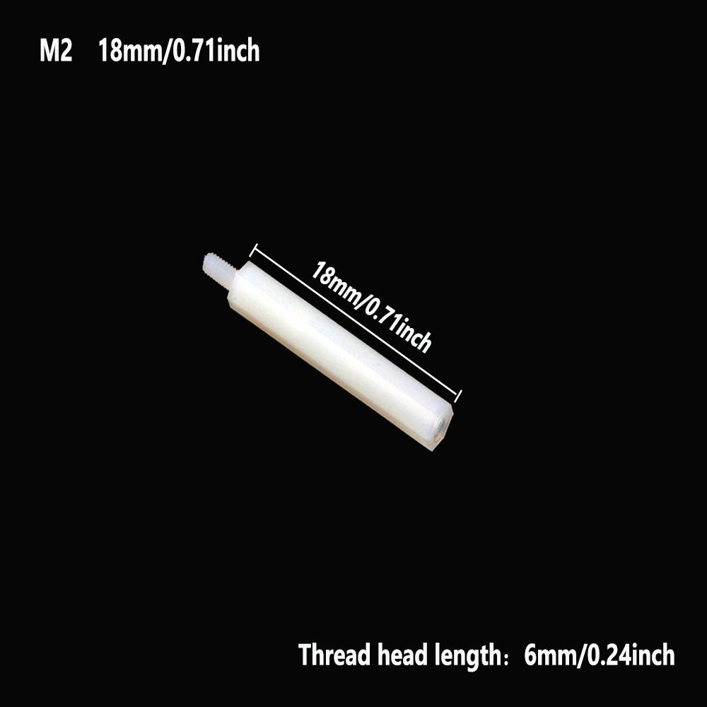 25Pcs White Nylon Single Head Fastener Durables Multi-Purpose Hardware Accessories