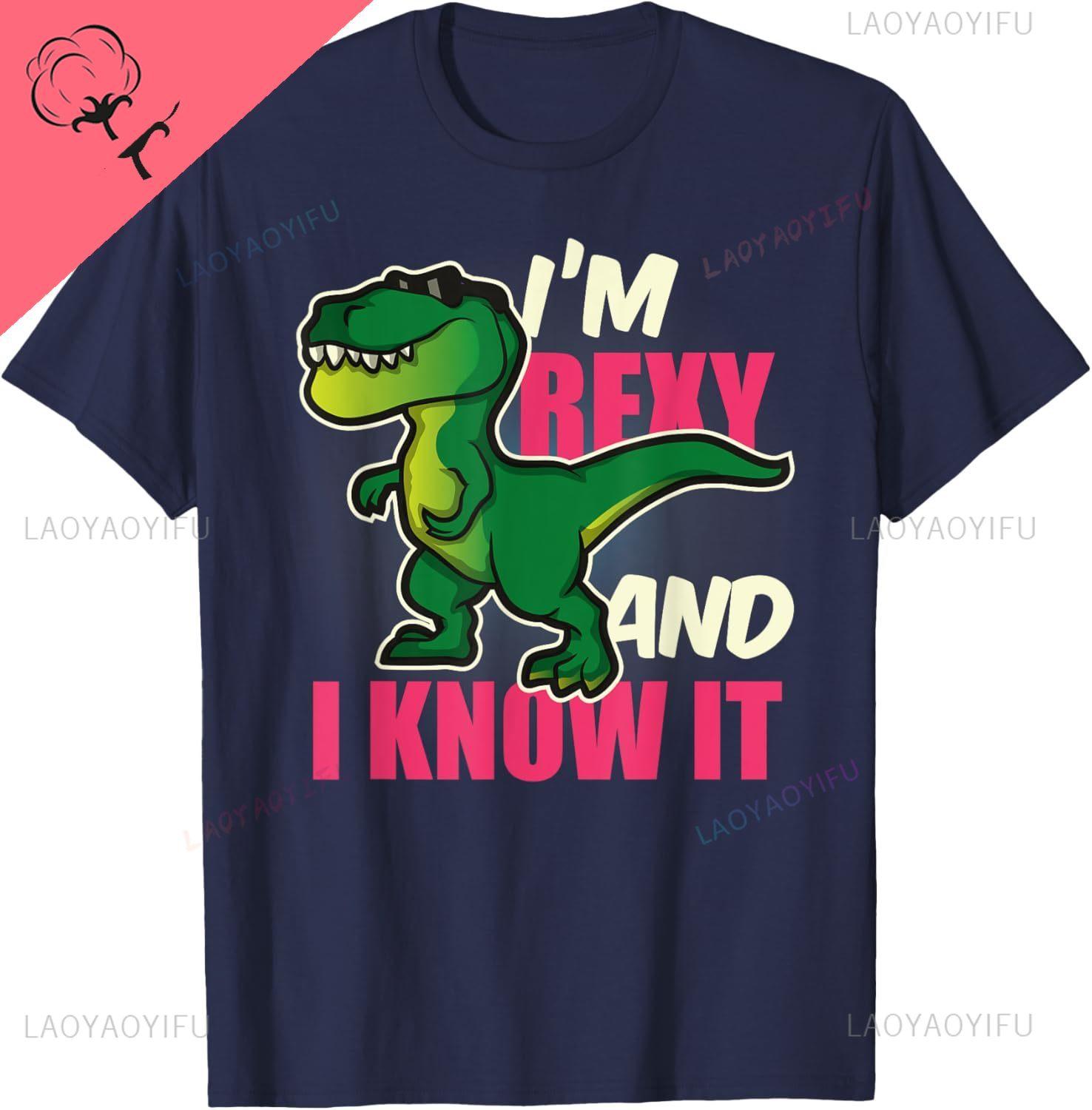 

Funny Dinosaur T Rex Shirt for Children Youth and Adults TShirt Breathable and Comfortable Streetwear Cotton Tee 4XL