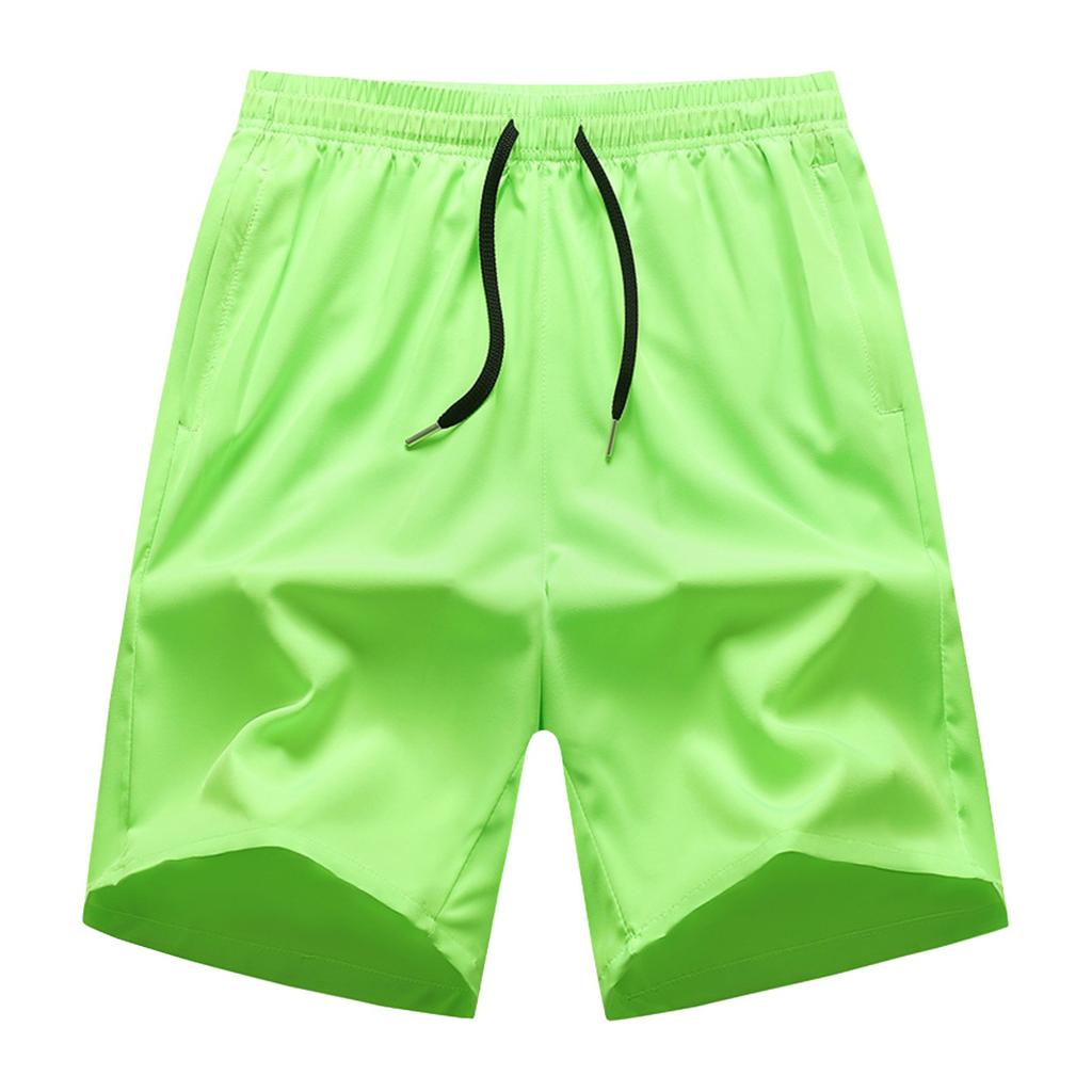 Summer New Men's Reflective Stripe Casual Shorts Youth Fashion Trend Outdoor Sports Straight Leg Pants