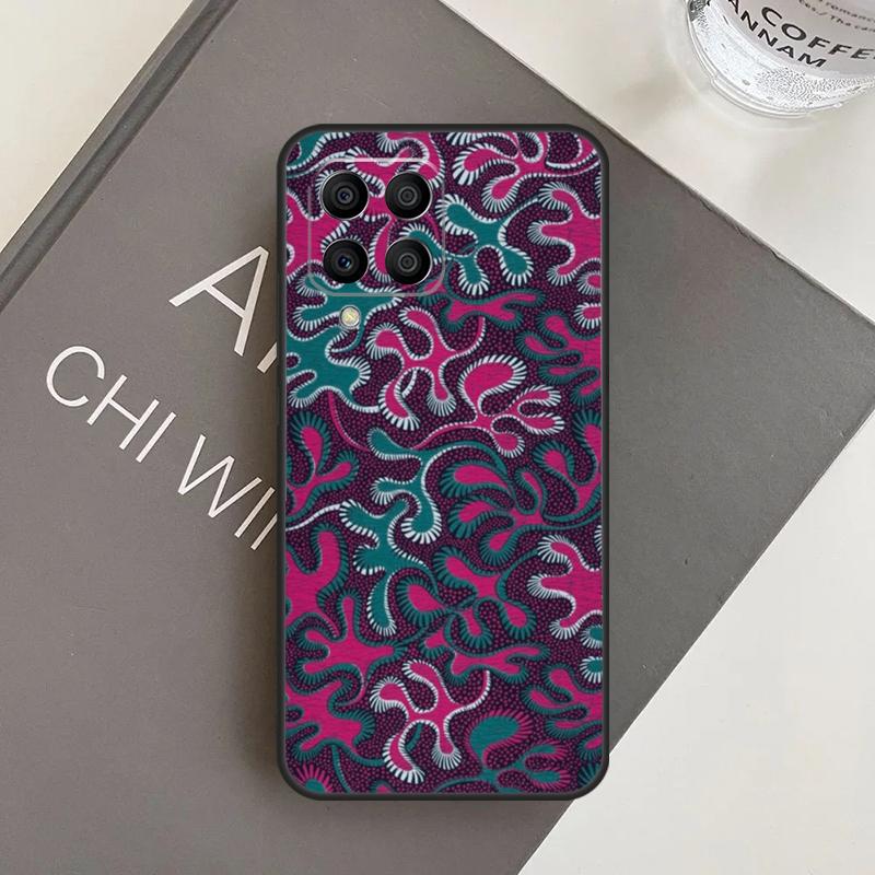 

African Fabric Print Case For Samsung Galaxy M15 M35 M55 M56 M36 M16 M06 M31 M13 M33 M53 M12 M32 M52 M14 M34 M54 Samsung M51