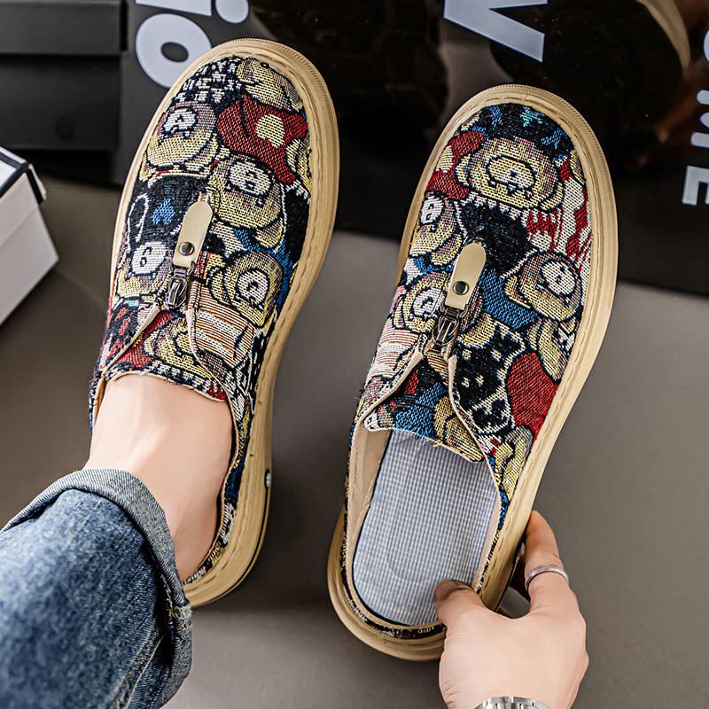 Fashion CYYTL Mens Summer Slippers Casual Outdoor Shoes Breathable Sneakers Walking Hiking Luxury Designer Fashion Loafers House Slides