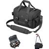 HAKUBA Camera Bag GW-STANDARD Ridge Shoulder Bag 15 AZ Black AMZSGWSR-SB15 Large Capacity, Allows Horizontal Storage with Telephoto Lens Attached, Tri