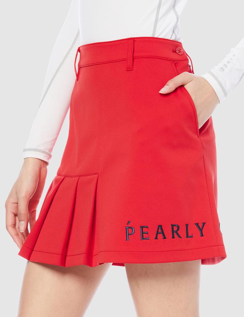 Skirt TEXBRID Double Calze 00 [PEARLY GATES] Women's / 055-2134308 100_Red [XS]