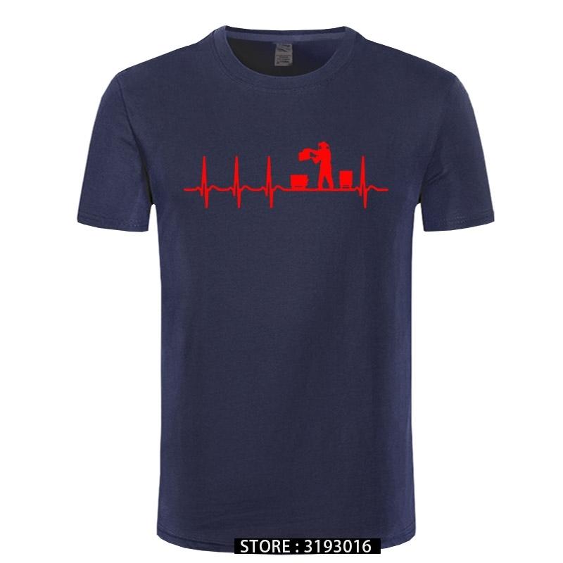 Custom Funny TShirt Man Cotton Heartbeat Beekeeping Beekeeper Cool Shirt Fun Gift Summer Men T Shirt