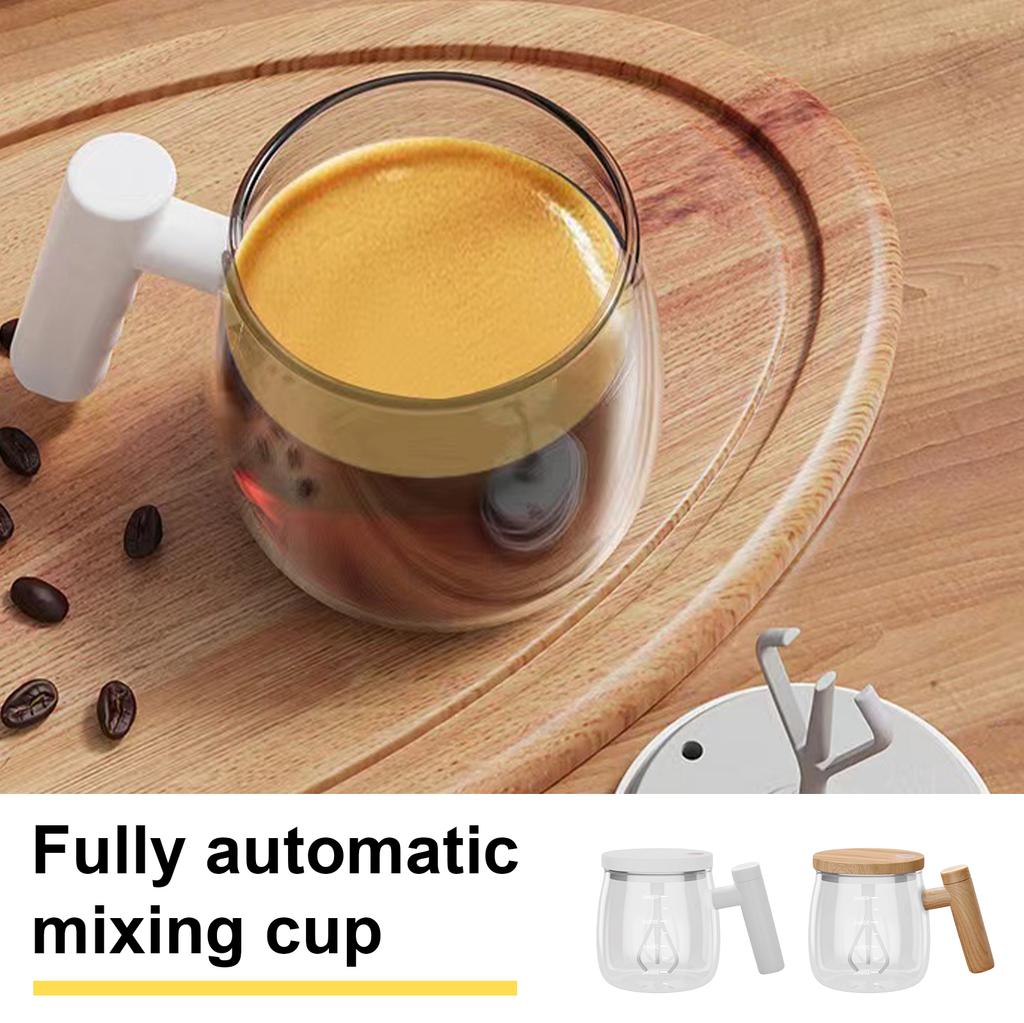 Easy to Use Coffee Mug Automatic Mixing Glass Electric Cup Self Stirring Cup Glass Milk Cups Suitable for Easily Mixing