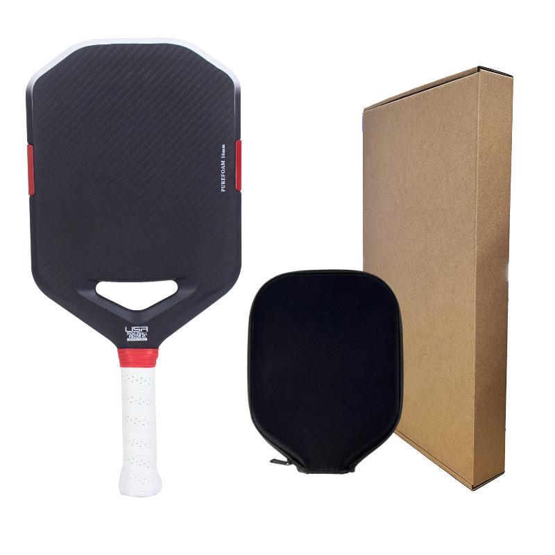 Tesla Borderless 3K Carbon Fiber Pickleball Paddle – Heat Press Integrated, Hot Seller