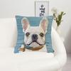French Bulldog Cushion Covers Chair Living Room Pillowcase Cozy Zipper Sofa Pillow Covers Animal Bedroom Indoor Home Decor