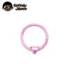 ASTM F136 Titan Herz Clicker Septum Piercing 16G Daith Helix Ohrring Piercing Neue Nasenringe Anodierter Körperschmuck