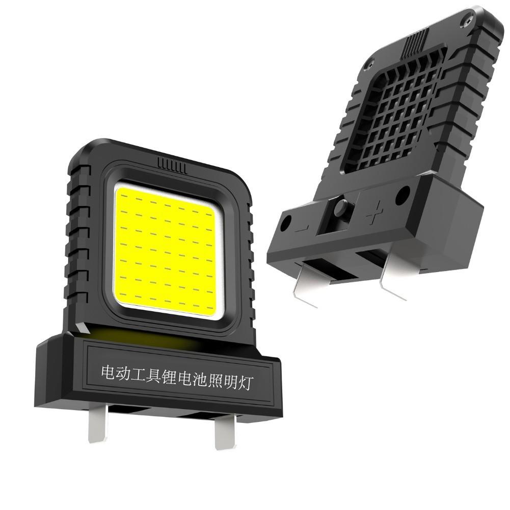 Compact 14W LED Lantern for 20V 21V Batteries Plastic Metal Housing Red Black