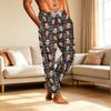 Men's Pajama Pants with Pockets - Casual Pants for Home Sleepwear