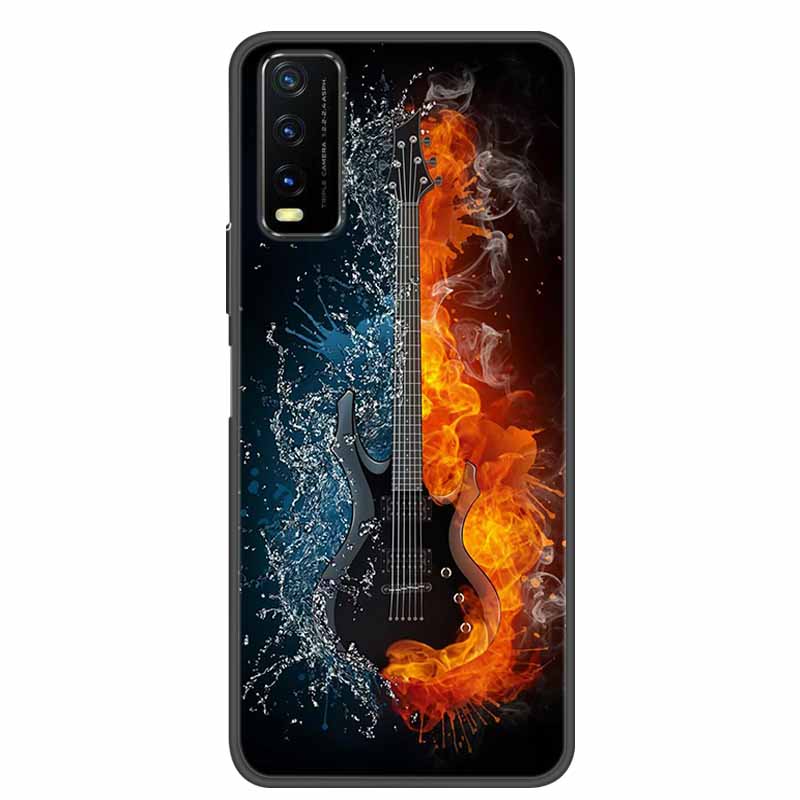 For Vivo Y20 Case Marble Soft Silicone Back Case for Vivo Y20S Y20 S Y 20i Phone Cover for Vivo V2027 Y20i Coque Funda Bag