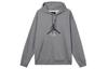 Fleece Lined Hooded Drawstring Knitted Fabric Long Sleeved Sweatshirt Men's Carbon Gray FD7546-091