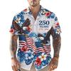 Men's Retro Fashion Pattern 3D Print Shirt Button Up Shirt Casual Shirt Summer Shirt Short Sleeve Daily Vacation Clothing