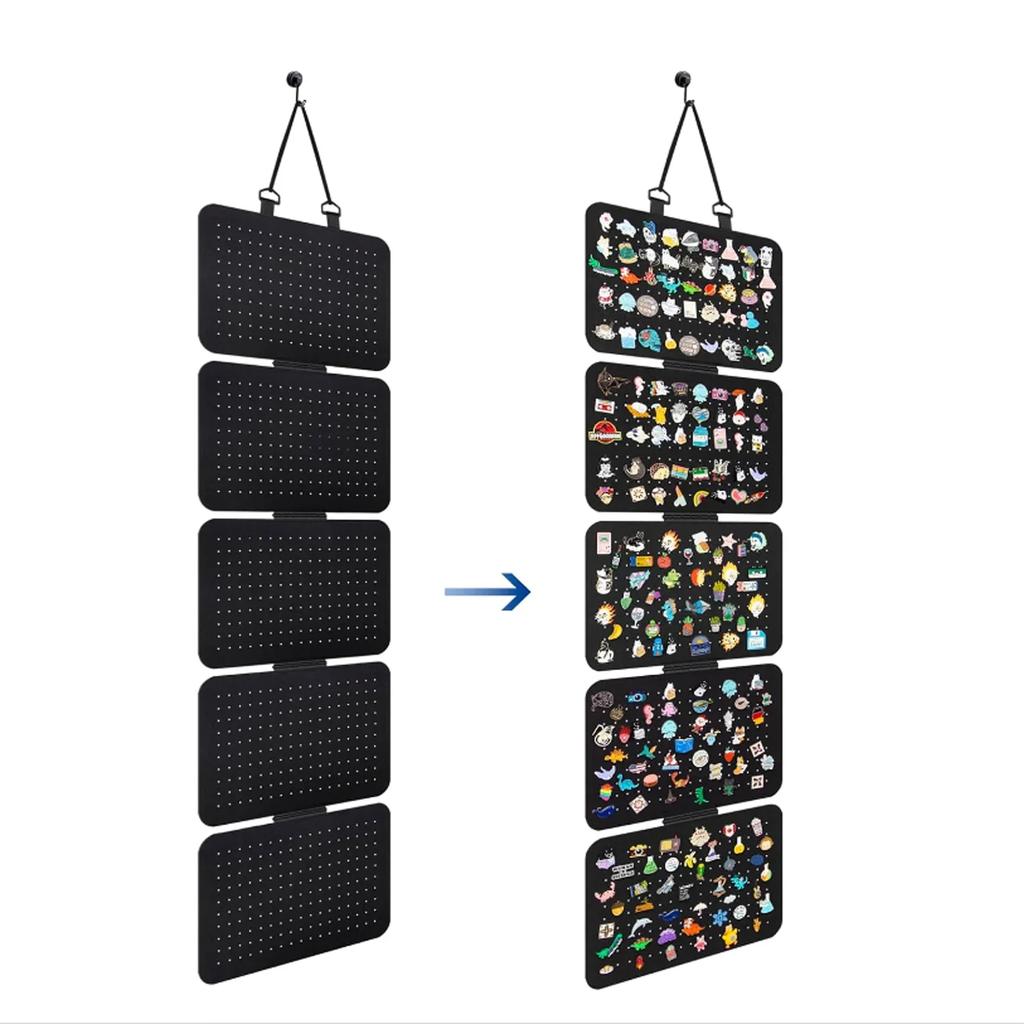 Hanging Enamel Lapel Pin Display Panels Felt Badge Button Brooch Storage Holder Jewelry Necklace Display Stand Earring Organizer