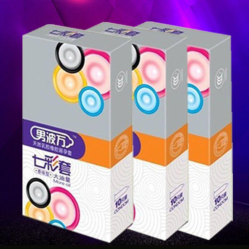 30 buc/lot Prezervative colorate Prezervative din latex Produse sexuale Jucării sexuale pentru bărbați