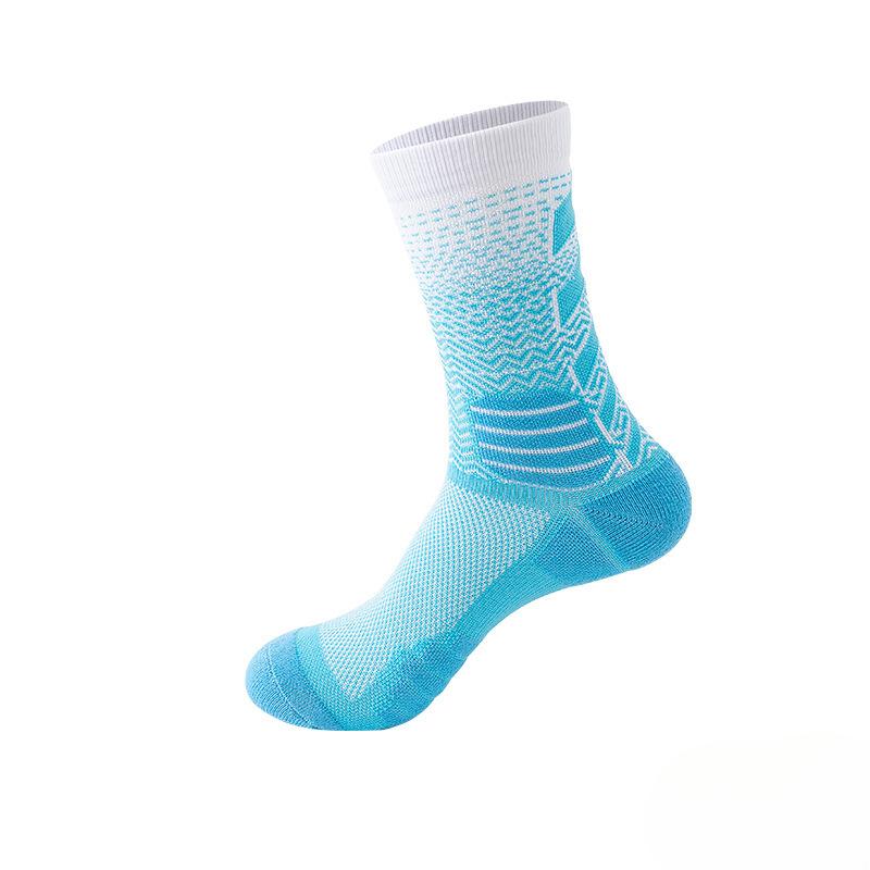Verlaufende High-Top Court Elite Socken, Verdickte Wettkampf-Umfassende Praktische Sportsocken, Professionelle Basketballsocken