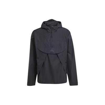 City Escape Windbreaker Einfarbig Langarm Kapuzenjacke Herrenjacke Schwarz IA3086