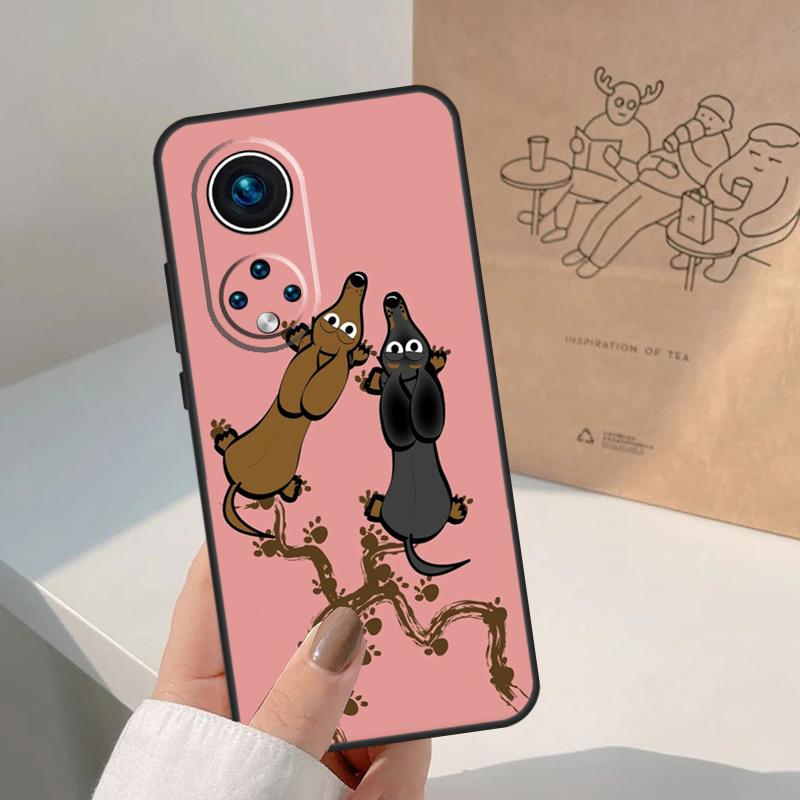 Cute Dachshunds For Honor Magic 7 Lite 5 6 8 Pro Case For Honor 400 200 90 70 50 X8c X8b X9a X9b X9c X9d Win