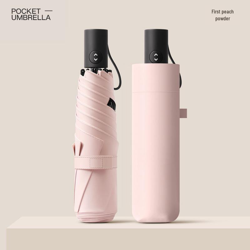220g Ultralight Japan Mini Pencil Automatic Umbrella: Anti-Rebound, Retractable, Ideal for Rain or Shine.