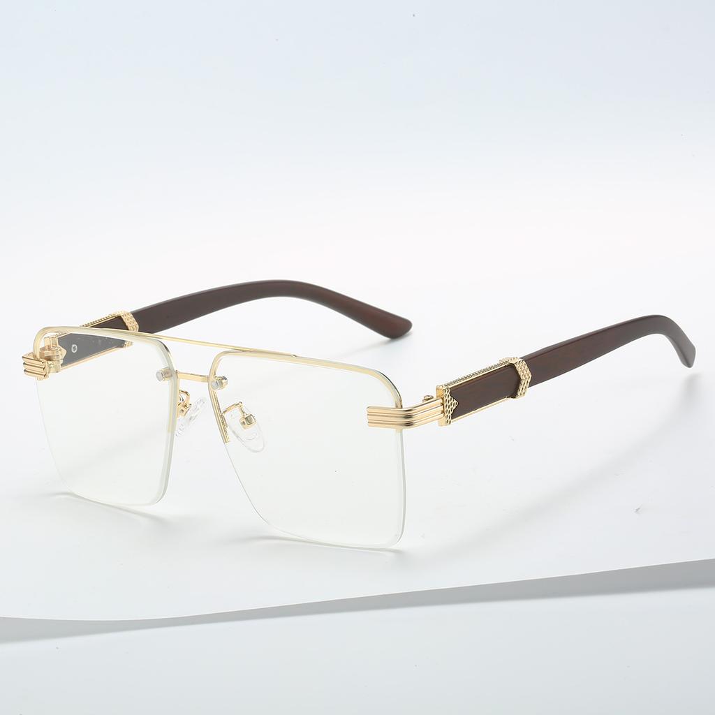 For Female Square Frameless Eyewear Latest Stylish Female Designer Sun Eyewear Frame Sunglasses Female Retro UV Protection 400 Eyewear