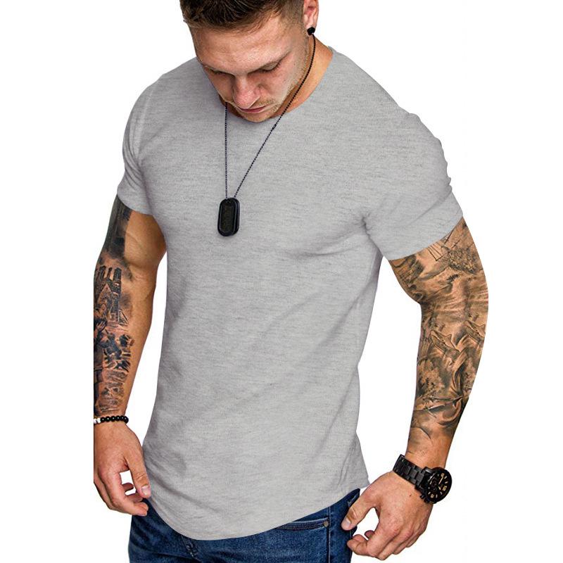 Men's Summer Slim Fit Sport Casual Round Neck T-shirt