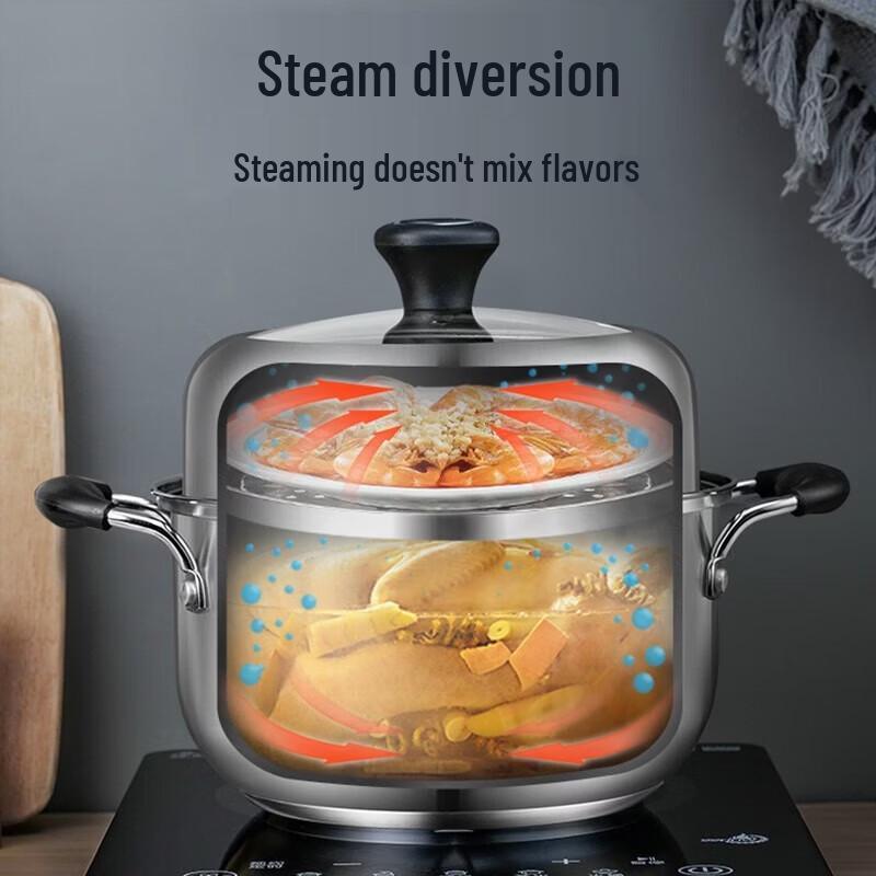ASD 304 Stainless Steel Multi-Purpose Steamer Pot