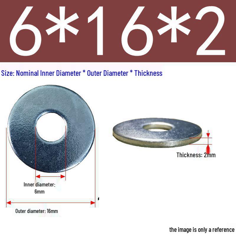 Galvanized Flat Metal Washer Spacer M3-M60