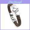 Pulsera Ninja de Aleación de Anime Naruto Acabado Galvanizado Detalle de Hoja Estilo Unisex Coleccionable de Anime Regalo
