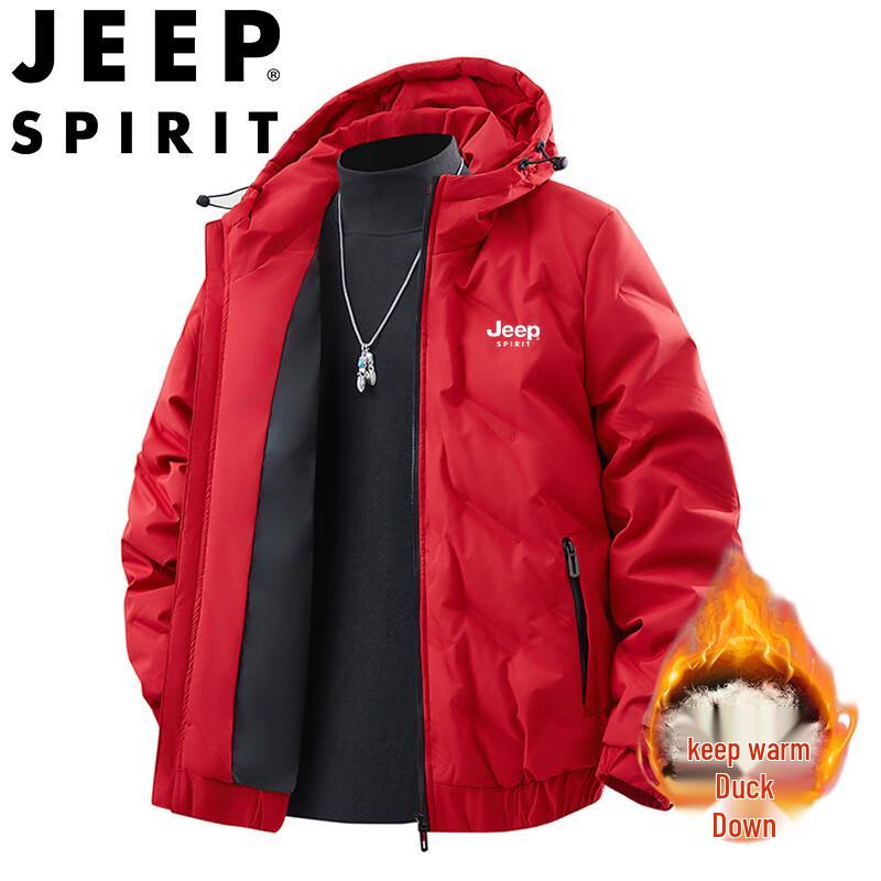 Мужская пуховая куртка с капюшоном JEEP SPIRIT M
