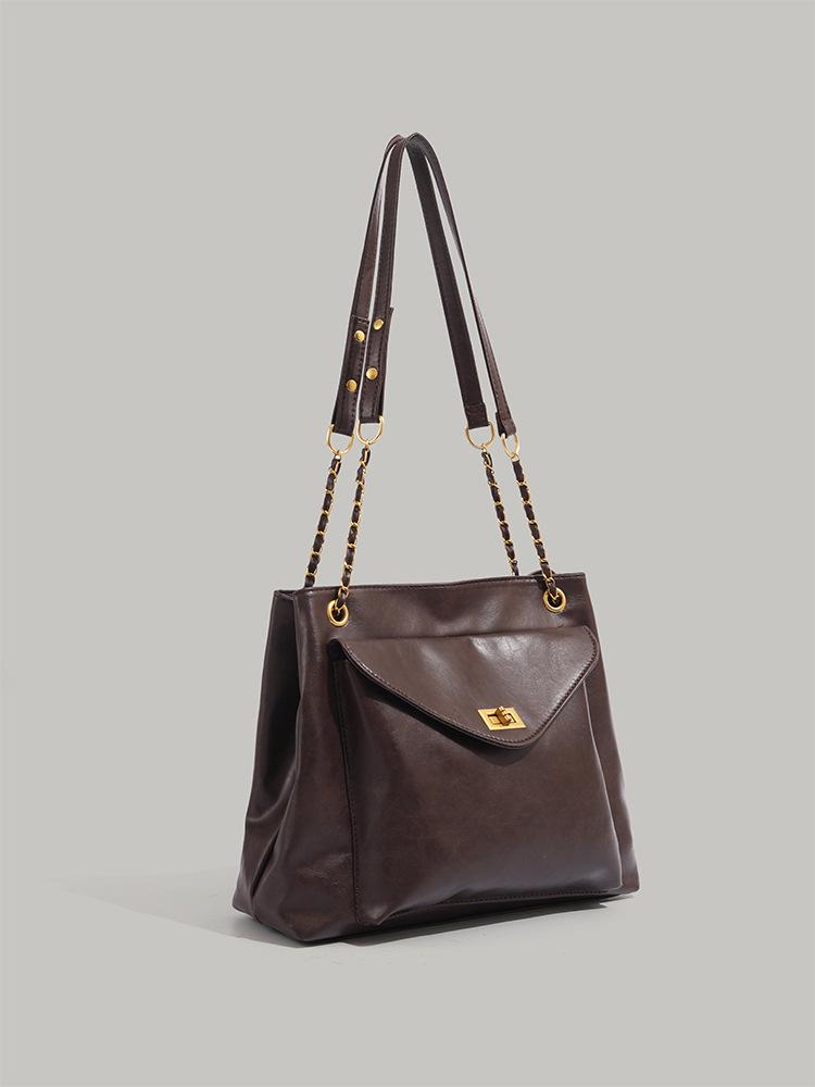 

2025 new trendy fashion underarm tote bag simple large capacity shoulder large bag autumn and winter retro stray bag women