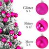 24Pcs 6cm Christmas Balls Ornaments for Xmas Christmas Tree - Christmas Tree Decorations Hanging Ball for Holiday Party