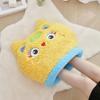 Lamb wool floor socks children's cartoon embroidery foot warm home sleep socks autumn and winter fleece thickened warm confinement socks