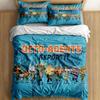 Octo Agents Duvet Cover Set Without Sheet King Queen Double Full Twin Single Size Bed Linen Set