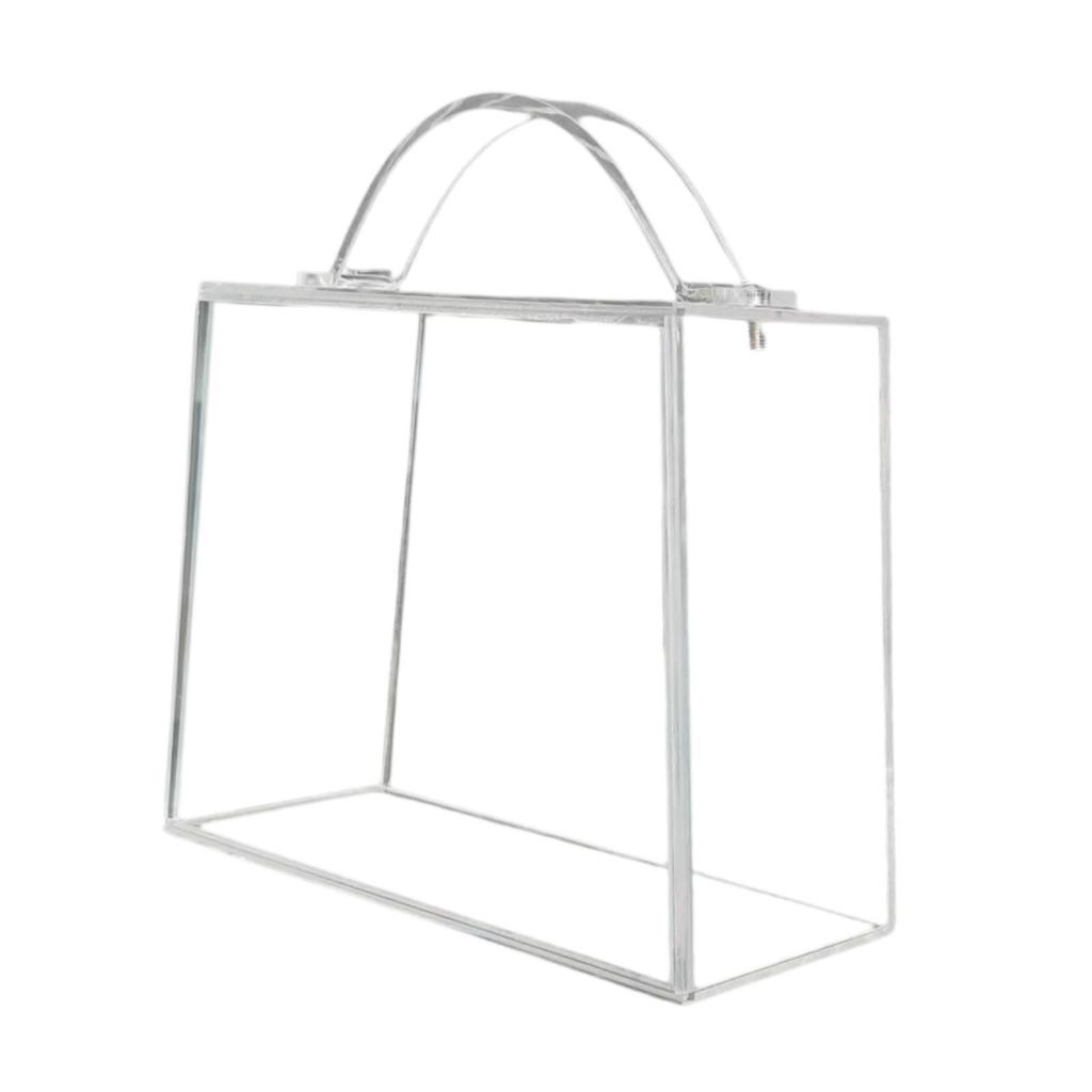 Flower Box Storage Box Transparent Acrylic Handheld Elegant Eternal Flowers Box