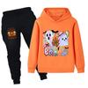 PB1656 Kinder Jungen Mädchen Halloween Bedruckt Langarm Hoodie Hose Oberteil Hosen Kleidung Sets