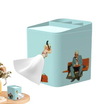 Pulling Skirt Tissue Box Versatile Tissue Box Organizer Tissue Box Cover With Storage Innovative Facial Tissue Holder Tissue