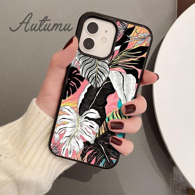 Plants Palms Jungle Phone Case for iPhone 11 12 13 14 Pro Max mini X XR XS SE 2020 6S 7 8 Plus Samsung Galaxy S21 S22 shell