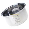 B46E 304 Stainless Steel Rice Cooker Inner Pot Dishwasher Safe Inside Bowl With Even Heating Base Replacement Accessory