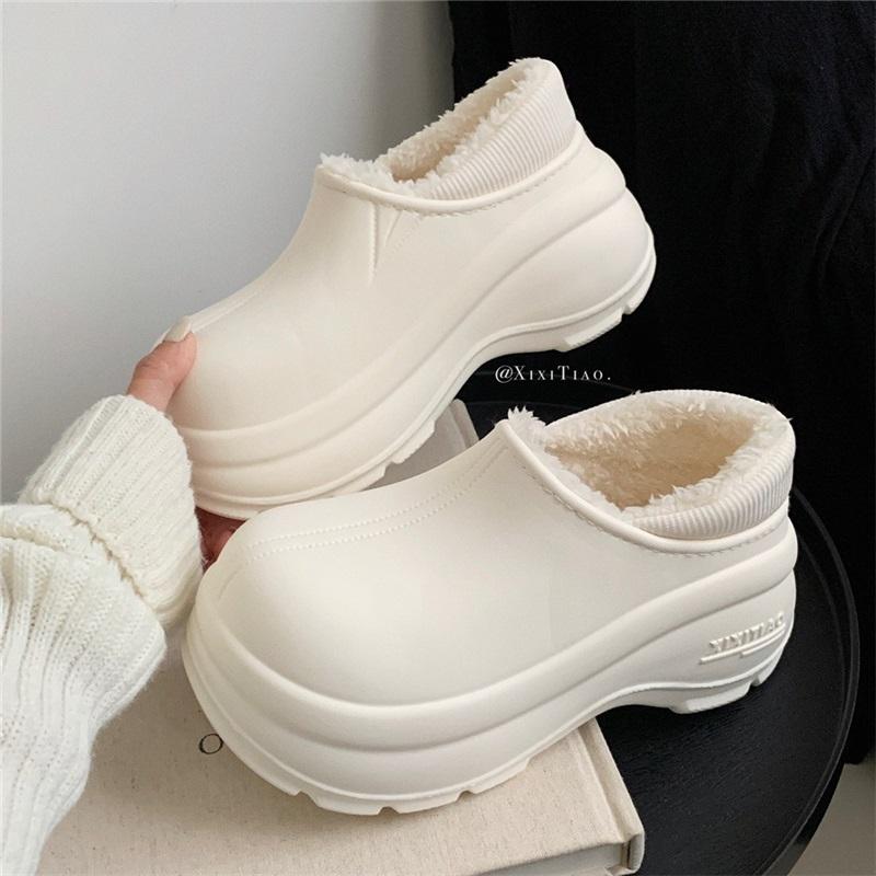 

Women s Winter Height Increasing Anti Slip Waterproof And Plush Cotton Shoes Snow Boots 40-41 покинуть белый