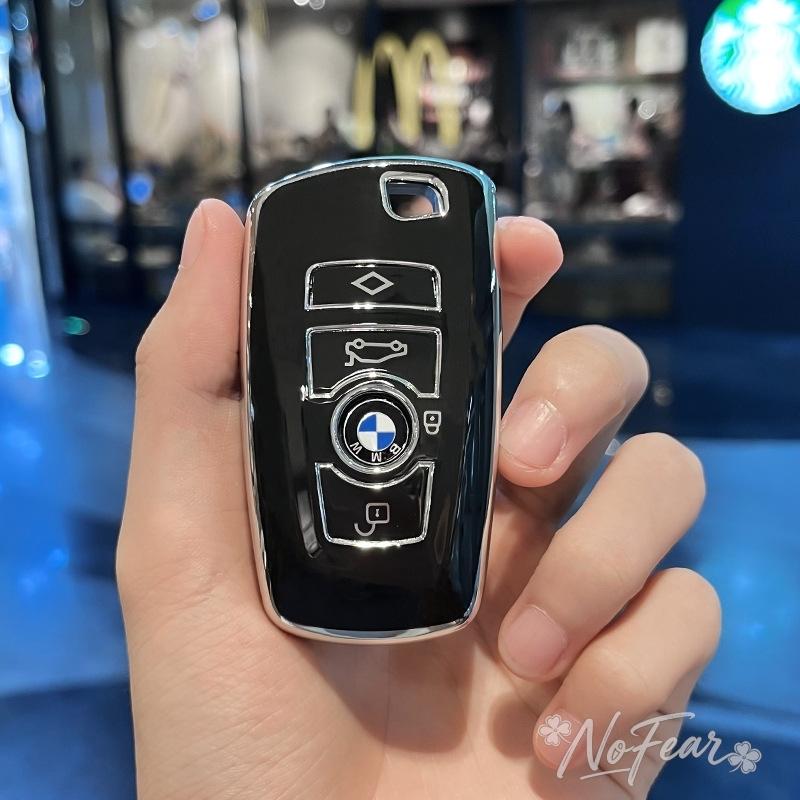 TIIU6 Car Remote Key Case Cover Protector For BMW 1 2 3 4 5 6 7 Series X1 X3 X4 X5 X6 F36 F25 F26 F30 F34 F10 F07 F20 Z10 Car stickers