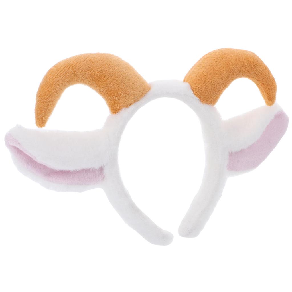 Sheep Ears Headband Lamb Horn Headband for Adults Costume Party Halloween Christmas Farm Animal Theme Makeup Hairband