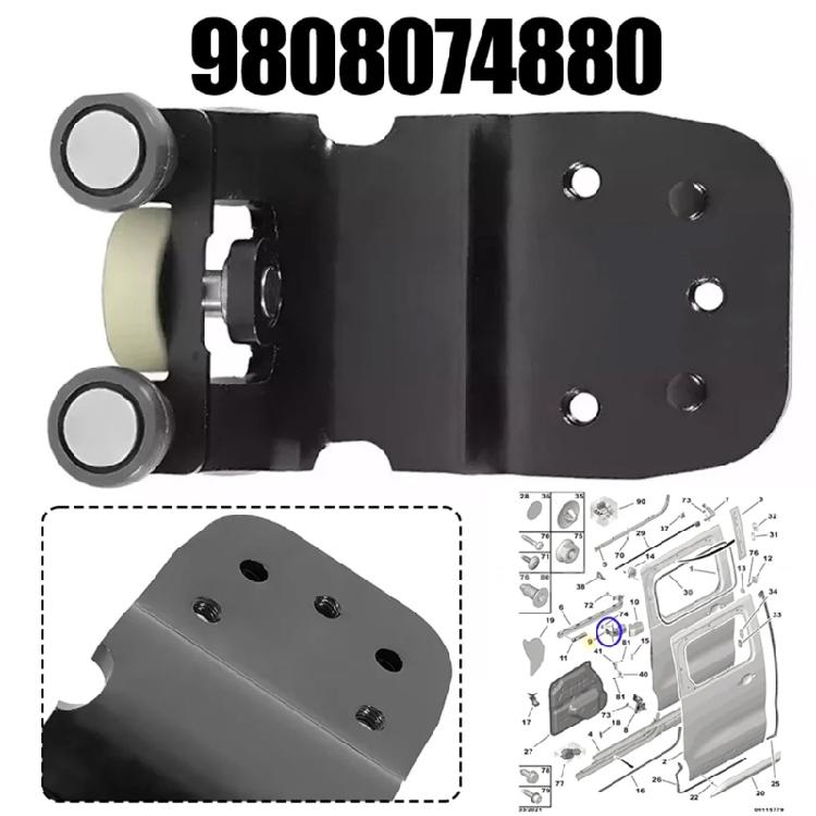 Professioanl Hinge Roller Precisions Engineered Car Door Hinge Pulley Replaces 9808074680 Simple Install for Vehicle