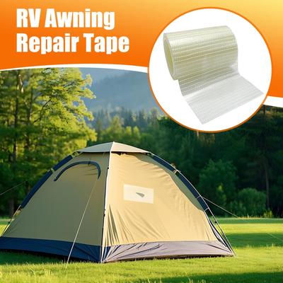 RV Awning Repair Tape Heavy Duty Tarp Repair Tape Canopy Patch Weather-Resistant Boat Cover Patch For Roof Umbrella Sail Leather