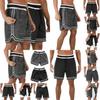 Men's Fitness Sports Shorts With Adjustable Waist And Hidden Zipper Pockets
