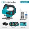 Yofidra 19mm Brushless Electric Jig Saw Infrared Laser Curve Saw Variable Speed MultiFunction Cutter For Makita 18V Battery Pin