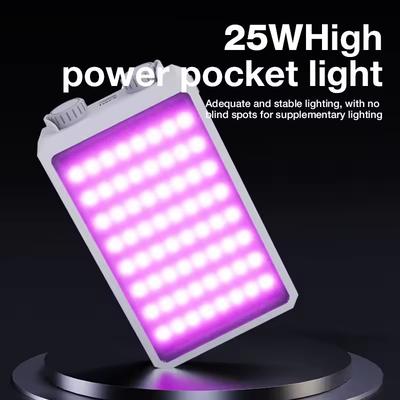 40W LED-Kameralicht 2500K-9000K Bi-Color 4400mAh Videoleuchte Handheld-Aufhelllicht Tragbares Fotolicht Mit CCT Auf der Kamera